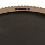 BigBuy Home Miroir mural Naturel Rond 89,5 x 4,5 x 89,5 cm