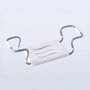 Basics Siège de baignoire réglable 55-70 cm, aluminium inoxydable blanc 55-70 x 26 x 18,7 cm