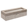 Boîte à bijoux Home ESPRIT Gris Gris foncé Polyuréthane Bois MDF 30 x 10 x 8 cm