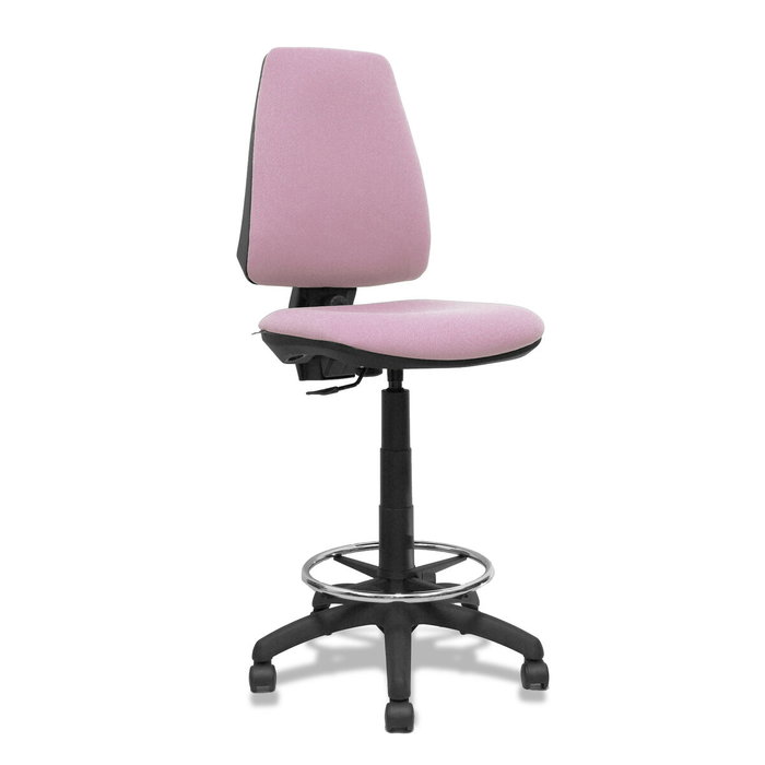 PIQUERAS Y CRESPO Tabouret Elche Rose en Tissu avec Structure Polyamide Noire PIQUERAS Y CRESPO Tabouret Elche Rose en Tissu avec Structure Polyamide Noire