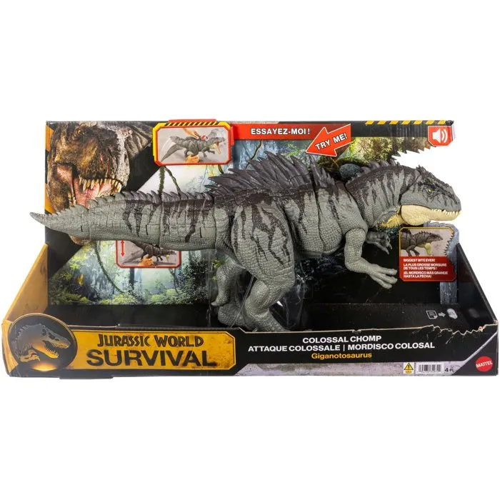 Mattel Figurine Giganotosaurus Jurassic World avec sons Mattel Figurine Giganotosaurus Jurassic World avec sons