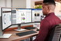 HP Moniteur E24 G4 60.5 cm (23.8") Full HD IPS, 1920x1080, 5ms, 250 cd/m², sans scintillement, HP Eye Ease, réglage quadridirectionnel