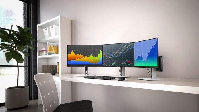 HP Moniteur E24 G4 60.5 cm (23.8") Full HD IPS, 1920x1080, 5ms, 250 cd/m², sans scintillement, HP Eye Ease, réglage quadridirectionnel