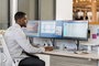 HP Moniteur E24 G4 60.5 cm (23.8") Full HD IPS, 1920x1080, 5ms, 250 cd/m², sans scintillement, HP Eye Ease, réglage quadridirectionnel