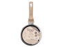 Kinvara Cazo à Induction Forgé 16 cm Beige - Aluminium et Verre, Manger Tactile Doux (Set de 6)