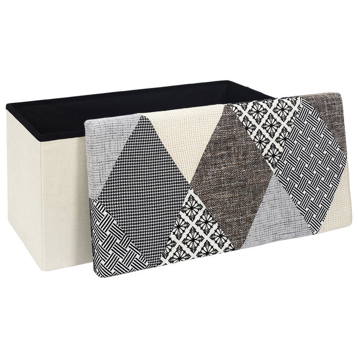 Home Deco Factory Banco-pouf pliable patchwork Home Deco Factory Banco-pouf pliable patchwork
