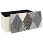Home Deco Factory Banco-pouf pliable patchwork