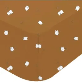 DOMIVA Drap-housse de lit bébé Boubou 60 x 120 cm en jersey de coton imprimé Oeko-Tex