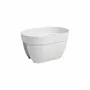 Artevasi Jardinière de balcon Capri Campana - 39 x 25,6 x 22,5 cm - Blanc - Plastique résistant aux intempéries