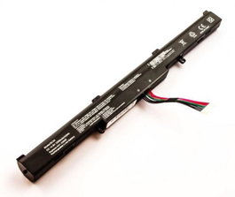 CoreParts Batterie pour ordinateur portable Asus, 4 cellules, Li-Ion, 14,4 V, 2600 mAh, Noir