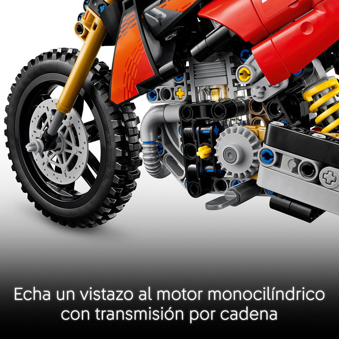 Lego Technic Ducati Desmo450 MX Factory Motorcycle 42238