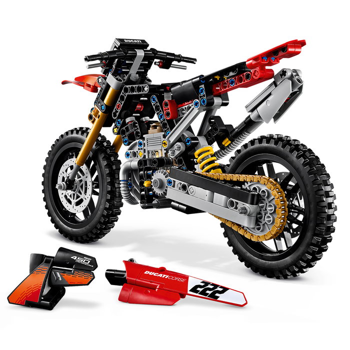 Lego Technic Ducati Desmo450 MX Factory Motorcycle 42238