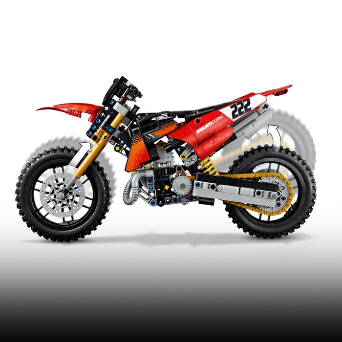 Lego Technic Ducati Desmo450 MX Factory Motorcycle 42238 Lego Technic Ducati Desmo450 MX Factory Motorcycle 42238