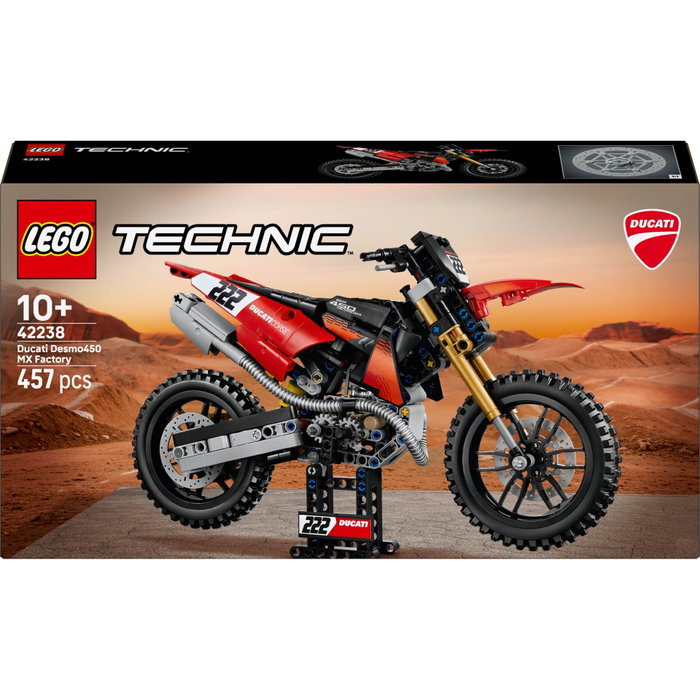 Lego Technic Ducati Desmo450 MX Factory Motorcycle 42238 Lego Technic Ducati Desmo450 MX Factory Motorcycle 42238