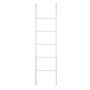 Wenko 22508100 Toallero escalier Viva, acier peint blanc, 5 barres, pieds antidérapants