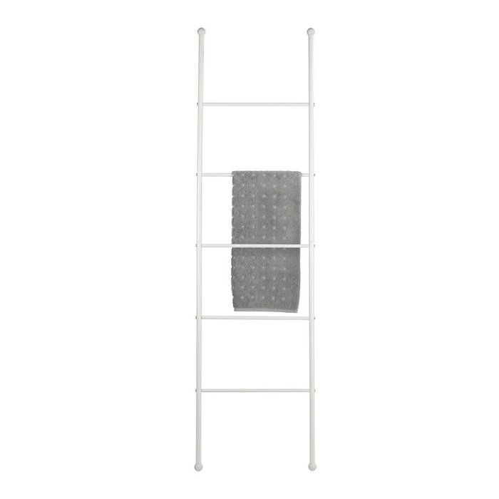 Wenko 22508100 Toallero escalier Viva, acier peint blanc, 5 barres, pieds antidérapants Wenko 22508100 Toallero escalier Viva, acier peint blanc, 5 barres, pieds antidérapants