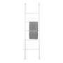 Wenko 22508100 Toallero escalier Viva, acier peint blanc, 5 barres, pieds antidérapants