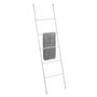 Wenko 22508100 Toallero escalier Viva, acier peint blanc, 5 barres, pieds antidérapants