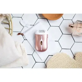 Livoo DOS167P Épilateur Rechargeable avec 32 Pincettes, 2 Têtes et 2 Vitesses, Autonomie 45 min, pour Épilation à Sec, Rose