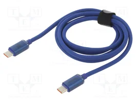 BASEUS Câble USB 2.0 USB-C vers USB-C, 1,2m, bleu, textile
