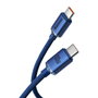 Baseus Câble USB-C vers USB-C CAJY000603 Bleu