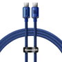 Baseus Câble USB-C vers USB-C CAJY000603 Bleu