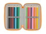 Safta Plumier Triple 37 Pcs Jurassic World - Trousse de Rangement 12,5x19,5x5,5cm pour Enfants