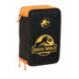 Pochette à crayons triple Jurassic World Noir 12,5 x 19,5 x 5,5 cm 37 Pièces