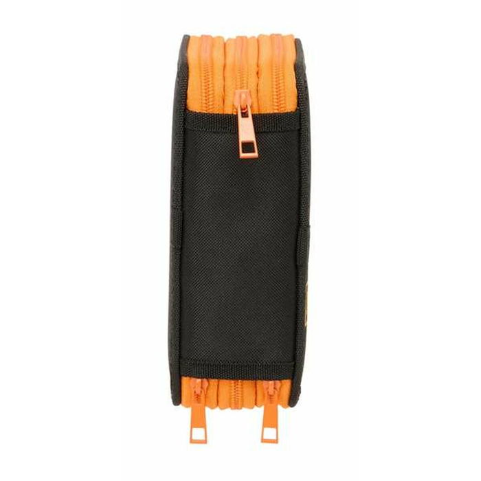 Pochette à crayons triple Jurassic World Noir 12,5 x 19,5 x 5,5 cm 37 Pièces