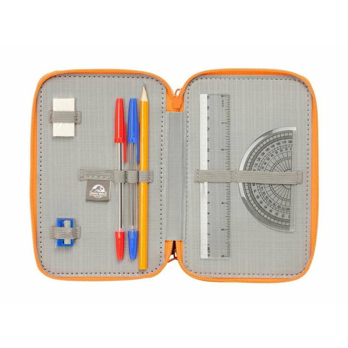 Pochette à crayons triple Jurassic World Noir 12,5 x 19,5 x 5,5 cm 37 Pièces Pochette à crayons triple Jurassic World Noir 12,5 x 19,5 x 5,5 cm 37 Pièces