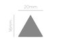 Innspiro Perforatrice de formes triangle 25mm Eva Foam Punch