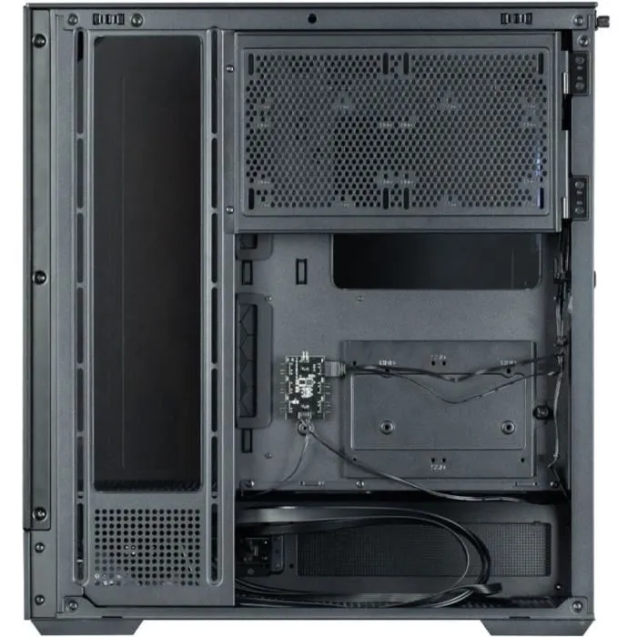 Zalman P40 Prism - Boîtier PC Moyen Tour ATX Noir - Sans Alimentation - Panneaux Verre Trempé, Ventilateur A-RGB 120 mm, Connecteurs USB 3.0 et Type-C