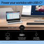 HP E34m G4 - Écran courbé WQHD 34" pour visioconférence avec webcam 5 MP, micros, HP intégrés et USB-C 65W