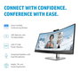 HP E34m G4 - Écran courbé WQHD 34" pour visioconférence avec webcam 5 MP, micros, HP intégrés et USB-C 65W