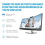 HP E34m G4 - Écran courbé WQHD 34" pour visioconférence avec webcam 5 MP, micros, HP intégrés et USB-C 65W