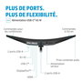 HP E34m G4 - Écran courbé WQHD 34" pour visioconférence avec webcam 5 MP, micros, HP intégrés et USB-C 65W