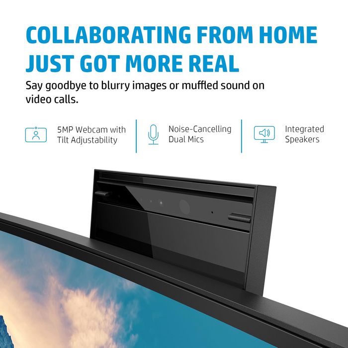 HP E34m G4 - Écran courbé WQHD 34" pour visioconférence avec webcam 5 MP, micros, HP intégrés et USB-C 65W HP E34m G4 - Écran courbé WQHD 34" pour visioconférence avec webcam 5 MP, micros, HP intégrés et USB-C 65W