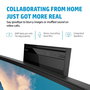HP E34m G4 - Écran courbé WQHD 34" pour visioconférence avec webcam 5 MP, micros, HP intégrés et USB-C 65W