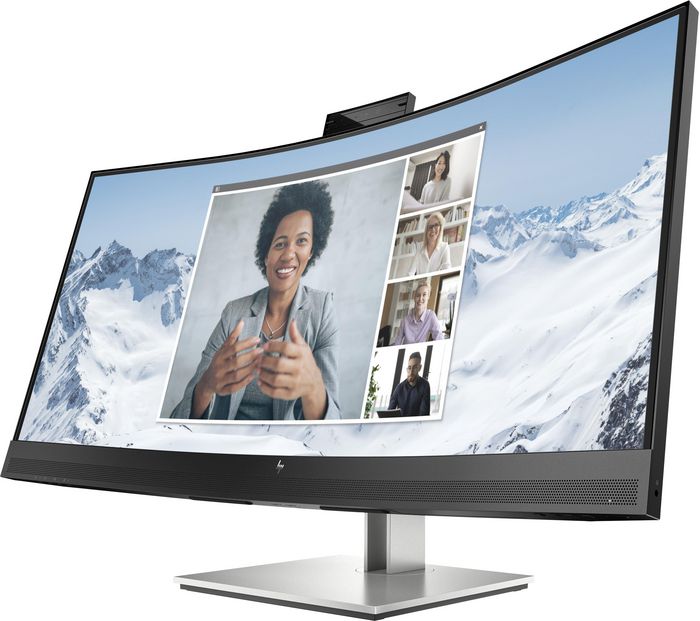 HP E34m G4 - Écran courbé WQHD 34" pour visioconférence avec webcam 5 MP, micros, HP intégrés et USB-C 65W HP E34m G4 - Écran courbé WQHD 34" pour visioconférence avec webcam 5 MP, micros, HP intégrés et USB-C 65W