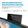 HP E34m G4 - Écran courbé WQHD 34" pour visioconférence avec webcam 5 MP, micros, HP intégrés et USB-C 65W