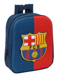 Safta Sac à Dos Garderie 3D FC Barcelone 22x27x10 cm - Pour Enfants à partir de 3 Ans