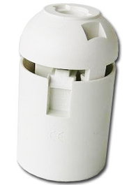 Douille électrique E-27 blanc blister 15001-60504