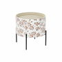 Petite Table d'Appoint DKD Home Decor Blanc Noir 38 x 38 x 39 cm