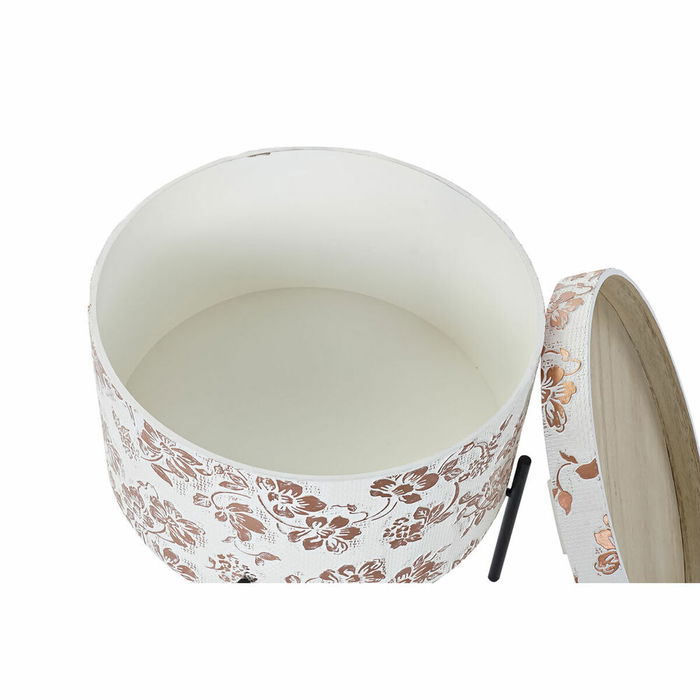 Petite Table d'Appoint DKD Home Decor Blanc Noir 38 x 38 x 39 cm