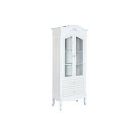 Présentoir Home ESPRIT Blanc Bois Verre 76 x 39 x 193 cm
