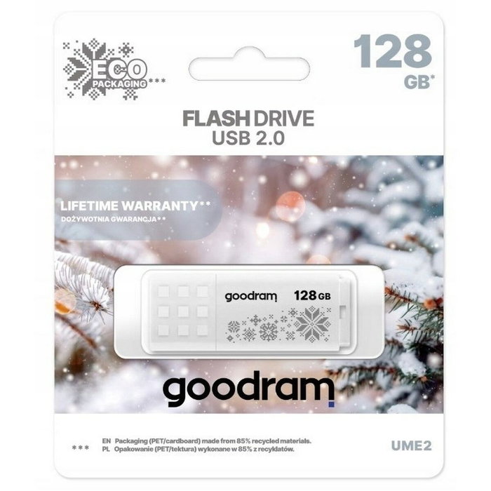 GoodRam Clé USB UME2-1280W0R11-WI Blanc 128 GB