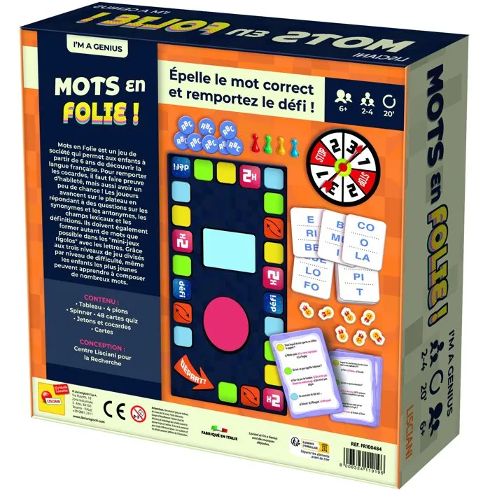 Lisciani Giochi I'm Genius Mots en Folie ! Lisciani Giochi I'm Genius Mots en Folie !
