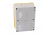 SPAMEL Commutateur à came 4 pôles 16A rouge/jaune
