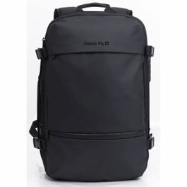 Swiss Fly Sac de Voyage à Compression Sous Vide 40 L Noir