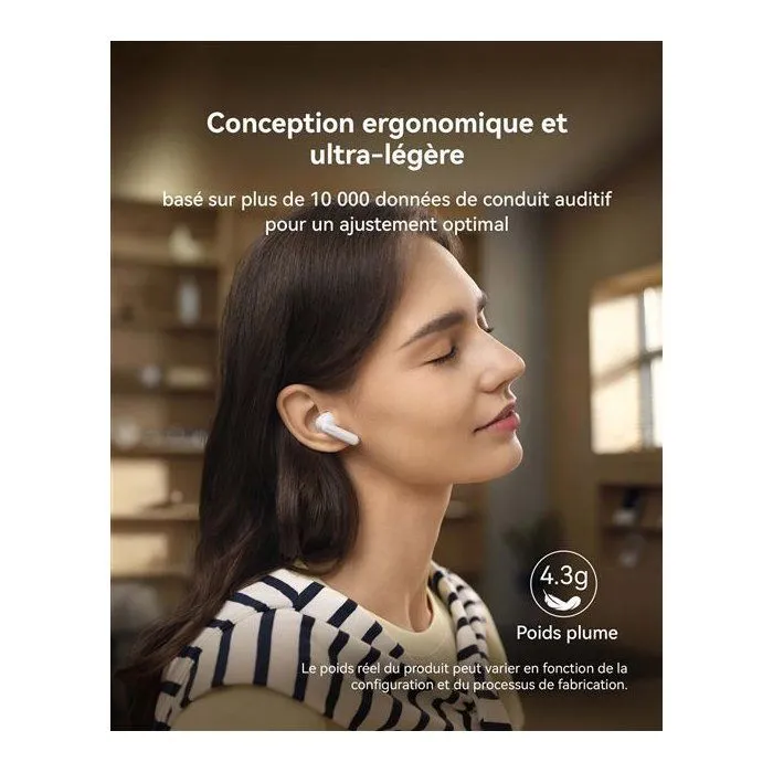 Huawei Freebuds SE 4 ANC - Écouteurs sans fil avec réduction active du bruit (ANC) - Blanc